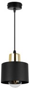 Závesné svietidlo Panta, 1x čierne kovové tienidlo, g