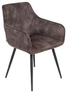 Jedálenská stolička SATORI zamatová hnedá 894485