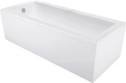 Mexen Cubik obdĺžniková vaňa 130 x 70 cm s krytom, biela - 55031307000X