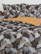 Predĺžené obliečky mikroplyš Digital – Taisa čierno/zlatá