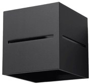 Nástenné svietidlo Lobo, 1x čierne kovové tienidlo