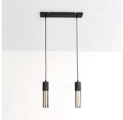 Luster na lanku MELODY 2xE27/15W/230V čierna