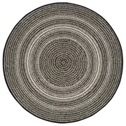 Čierny vonkajší koberec Universal Silvana Rutto, ⌀ 120 cm