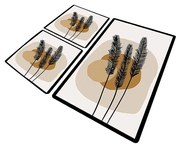 Hnedé kúpeľňové predložky v súprave 3 ks 60x100 cm Day Sunrise – Foutastic