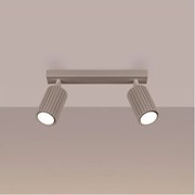 Brilagi - LED bodové svietidlo CRESTO 2xGU10/10W/230V šedohnedé