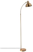 Stojacia lampa v mosadznej farbe s kovovým tienidlom (výška 162 cm) Marzeo – Opviq lights