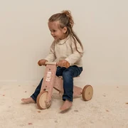 Odrážadlo trojkolka drevená Pink