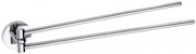Sapho Sapho, X-ROUND dvojitý držiak uterákov 420mm, otočný, chróm, XR405
