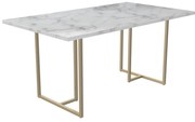 Jedálenský stôl s doskou v dekore mramoru 90x160 cm Astor – CosmoLiving by Cosmopolitan