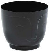 PLASTOVÝ KVETINÁČ ZOE 16X18,5 CM ČIERNA
