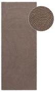 Ručne tkaný vlnený behúň taupe 80x300 cm Eleni Taupe – Hanse Home
