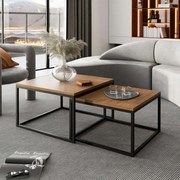 KONFERENČNÝ STOLÍK BELLA 2v1 SLIM DUB STIRLING + ČIERNY