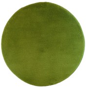 ROUTNER Kúpeľňová predložka UNI COLOR Zelená 10113 - Zelená / Kruh Ø 90 cm 10113