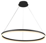 Brilagi - LED Stmievateľný luster na lanku CIRCLE LED/55W/230V 3000-6500K čierna +DO