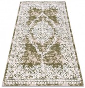 Koberec AKRYL DIZAYN 143 zelený/ slonová kosť