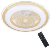 Brilagi - LED Stmievateľné svietidlo s ventilátorom RONDA LED/48W/230V zlatá + DO BG0371