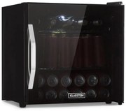 Klarstein Beersafe L Onyx, chladnička, energet. trieda E, LED, kovové police, sklenené dvere, čierna