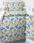 INTERMEDIC SK Obliečka do postieľky Dino 90x130/45x65 cm – 100 % bavlna, zapínanie na zips