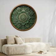 DUBLEZ | Mandala na stenu - Smaragd