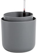 Plastia Samozavlažovací kvetináč Tolita sivá, pr. 19 cm, pr. 19 cm