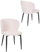 Jedálenská stolička Meg Black, béžová