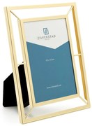 Kovový stojací/na stenu rámček v zlatej farbe 10x15 cm Prisma – Zilverstad