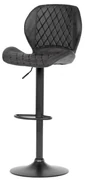 Barová stolička čierna COWBOY látka Autronic AUB-431 BK3