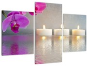 Obraz sviečok na vode (90x60 cm)
