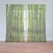 Sablio Záclony Cesta v lese: 2ks 150x250cm