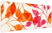 Obraz - Oranžové lístie (120x50 cm)
