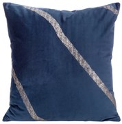 DEKORAČNÁ OBLIEČKA NA VANKÚŠ BLINK34 45X45 CM NÁMORNÍCKA MODRÁ