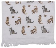 Kuchynský froté uterák s mačky -  40*66 cm
