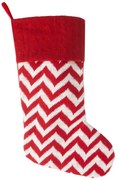 VIANOČNÁ PONOŽKA NA KRB RED 18,6X50 CM VZOROVANÁ