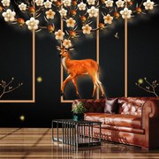 Fototapeta - Jeleň, grafika (147x102 cm)