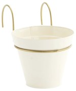 MADAM STOLTZ Závesný obal na kvety Gold and Cream