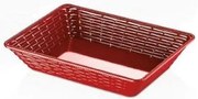 KULSAN HENA MELAMÍNOVÝ KOŠÍK NA CHLIEB 28X20X6CM ČERVENÝ