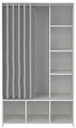 Bielo-sivá šatníková skriňa 105x180 cm Kit – Tvilum