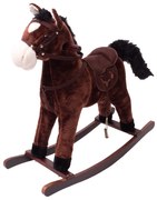 Aga4Kids Hojdací koník MR1322 Tmavo hnedý