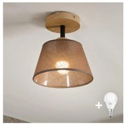 Brilagi - LED Prisadený luster ANTHONY 1xE14/60W/230V dub/hnedá