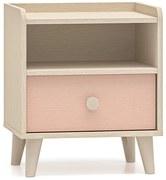 Nočný stolík Mevel 10 Púštny piesok/Mill. Pink