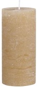 Medová široká sviečka Rustic pillar honey - Ø 7*15cm/ 60h