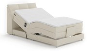 Elektrická polohovacia posteľ, boxspring, béžová, 120x200, GERONA NEW