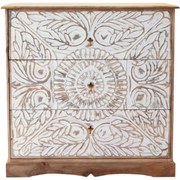furniture-nabytek.cz - Rustikálna komoda masív z manga 115x115x45