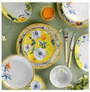 50-dielna jedálenská sada z pestrofarebného porcelánu