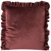 DEKORAČNÁ OBLIEČKA NA VANKÚŠ VELVET25 45X45 CM BORDOVÁ