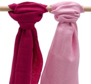 NEW BABY Bavlnené plienky New Baby 70x80 cm 2 ks ružová, amarantová