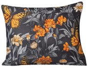 Dekoračný poťah na vankúš BUTTERFLY GARDEN 40x50 modrosivý