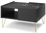 Konferenčný stolík Harmony L97 čierna grafit/mramor black