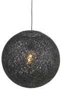 Závesné svietidlo čierne 45 cm - Corda