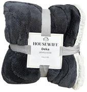 Luxusná baránková deka z mikroplyšu NESTIVE tmavosivá Rozmer: 200 x 230 cm